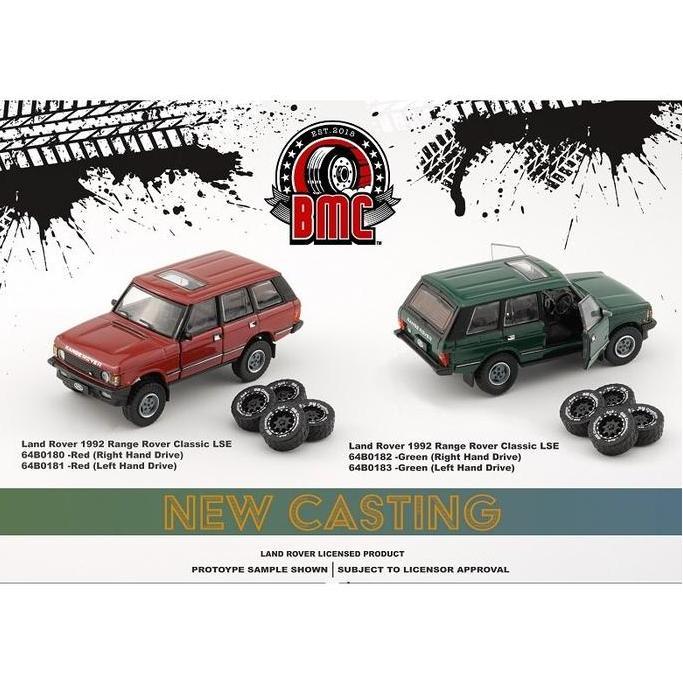 64B0180 64B0182 1992 RANGE ROVER CLASSIC LSE BM CREATIONS DIECAST BMC