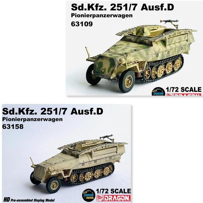 Truk Sd.Kfz.251/7 Ausf.D Pionierpanzerwagen Skala 1:72 Dragon