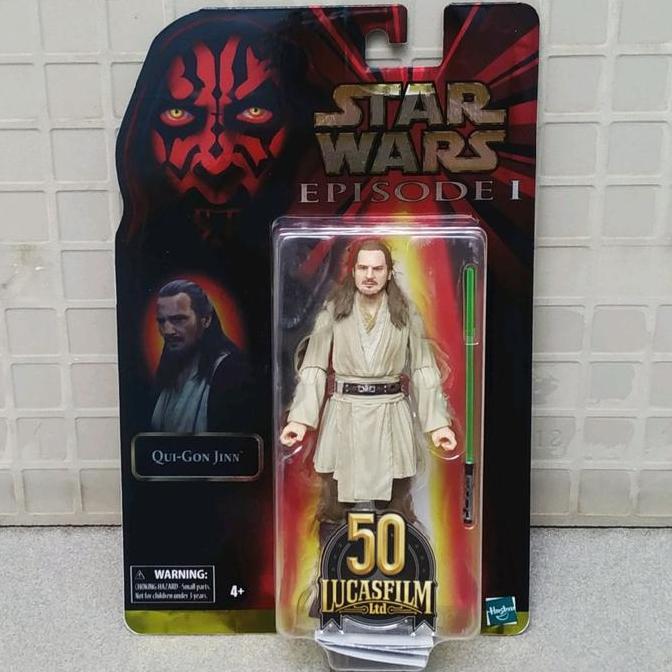 HASBRO STAR WARS BLACK SERIES RETRO QUI-GON JINN JEDI MASTER QUIGON EPISODE 1 THE PHANTOM MENACE 20T