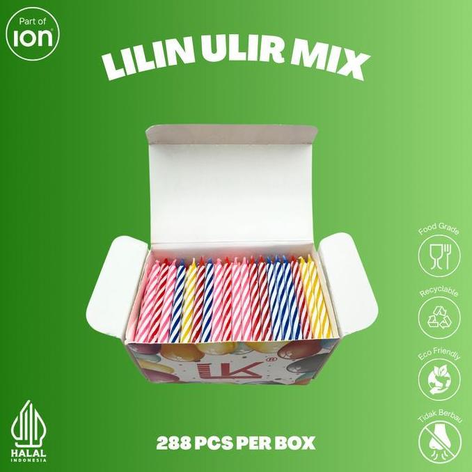 Festa- Lilin Ulir Ulang Tahun Kecil 288 Spiral Mix Rna Lk - Ecer