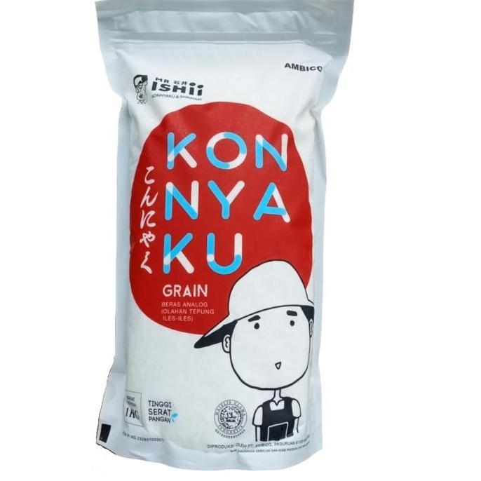 Riso- Shirataki Rice 1Kg / Beras Shirataki Kemasan 1000Gr 1Kg / Beras Shirataki 1Kg