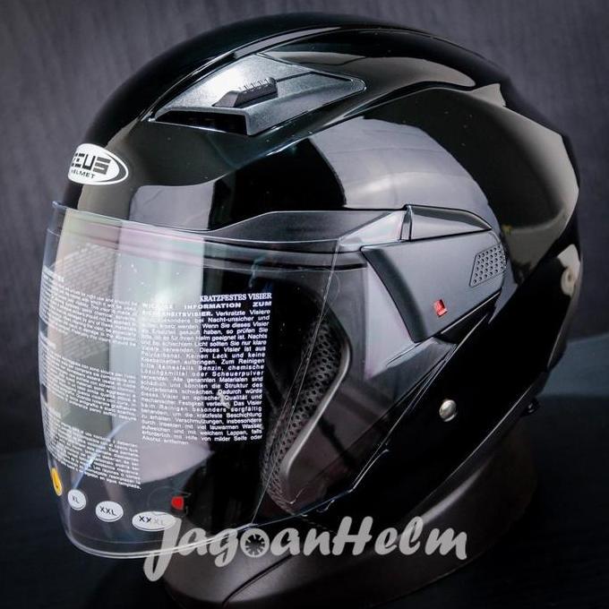 Testa- Zeus Helm Zs611 Solid | Zs 611 Double Visor - Half Face Helmet Motor