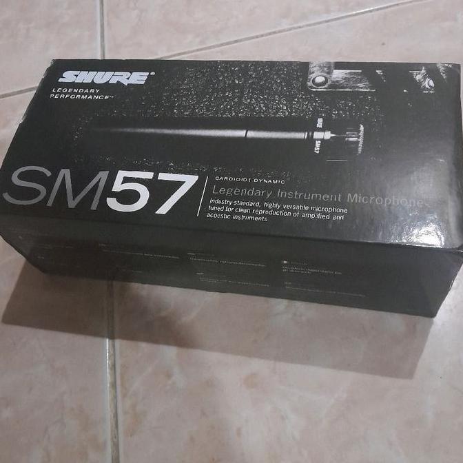 MIC MICROPHONE KABEL SM57 SM 57 SHURE UNTUK KARAOKE DAN CERAMAH PAKET SUDAH TERMASUK KABEL SAF12