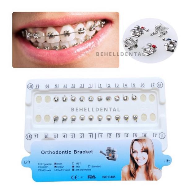 ORI BRACKET BEHEL GIGI MIM MINI ROTH 022 WITH HOOK 345 BIRU PREMIUM / Kawat Dental Comfort Usa Origi