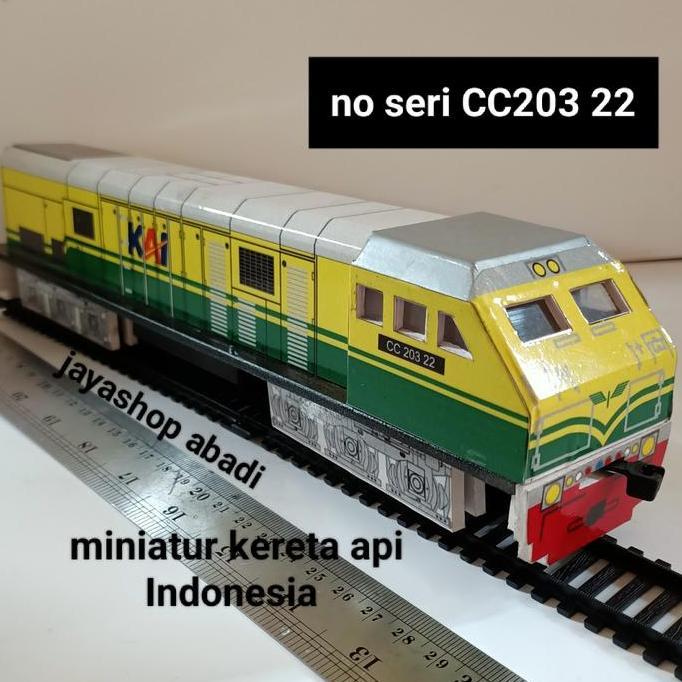 miniatur kereta api Indonesia cc203 22