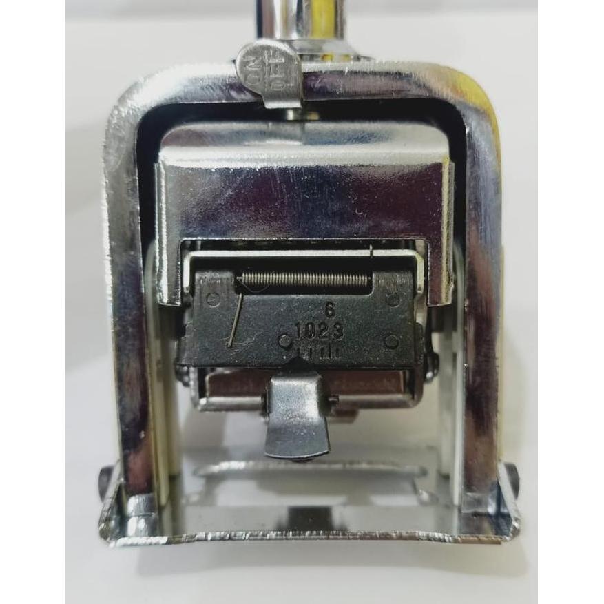 Lettera- Stempel Nomor Otomatis 7 Dit Combo Sudah Terdapat Tinta Dalam Kemasan Hitam Stainless