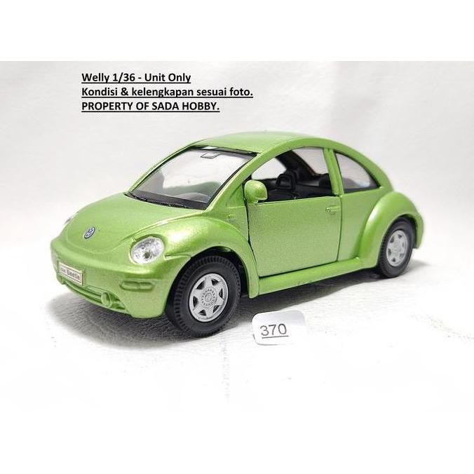 WELLY 1/36 VOLKSWAGEN NEW BEETLE HIJAU UNIT ONLY CADATOYS
