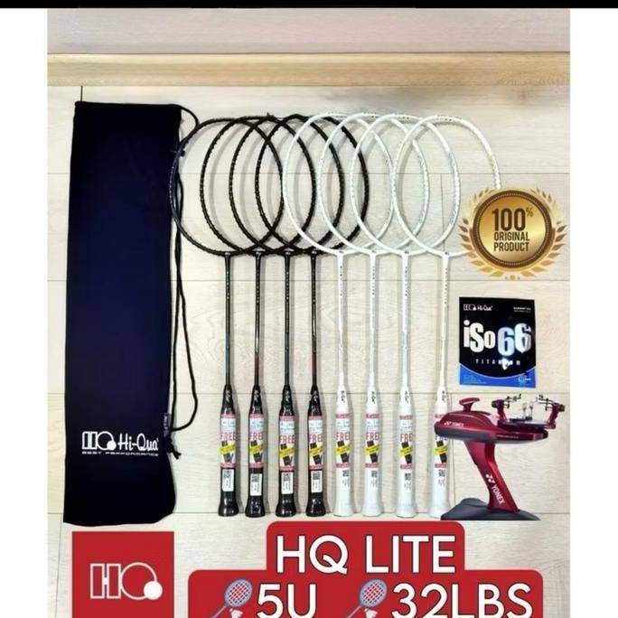 Raket Badminton HIQUA HI-QUA LITE GOLD/CHAMO/BLUE/RED LITE RINGAN 5U