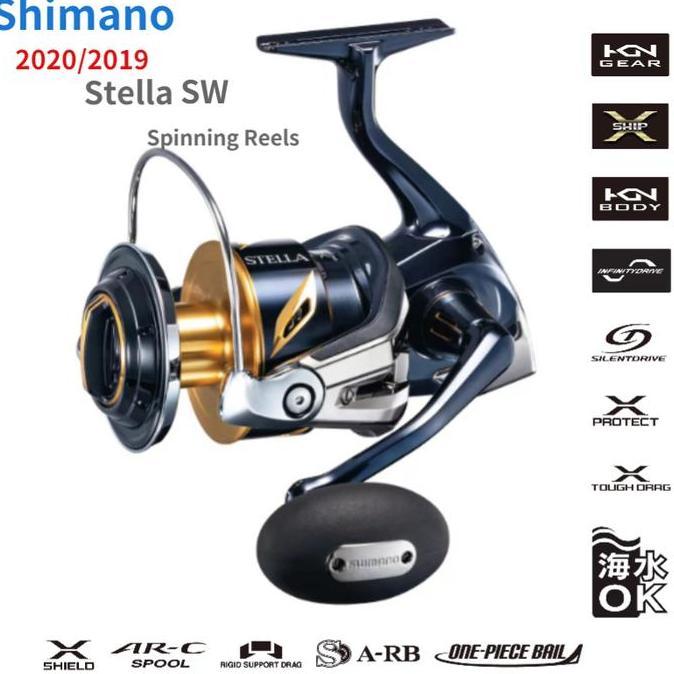 2020/2019 STELLA SW 4000/5000/6000/8000/10000/14000/18000/20000/30000 Spinning Fishing Reel X-ship S