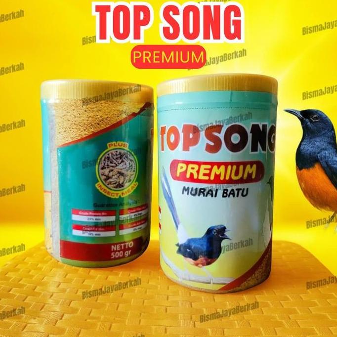 Topsong Murai Premium 1 Toples Voer Makanan Burung Pemakan Serangga Murai Kacer Wambi Protein Tinggi