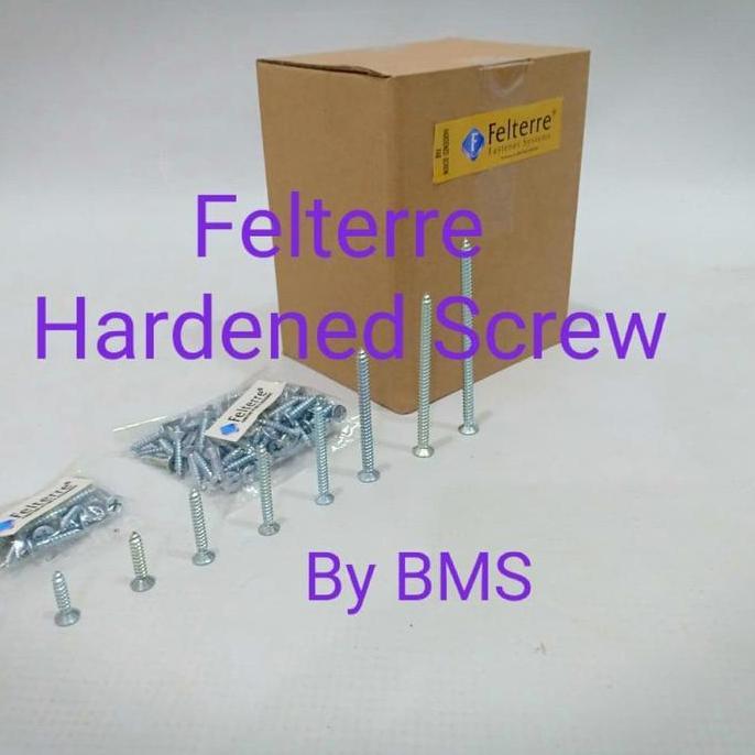 6 x 1inch MoonLion FELTERRE Taping screw skrup sekrup kayu aluminium