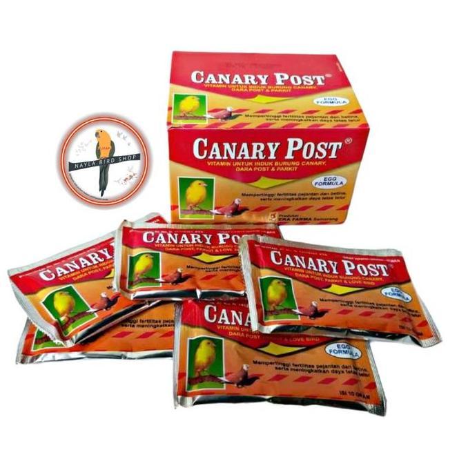 Canary Post 10 Gram  Vitamin Untuk Induk Burung Canary, Dara Post, Parkit Dan Love Bird Allshop