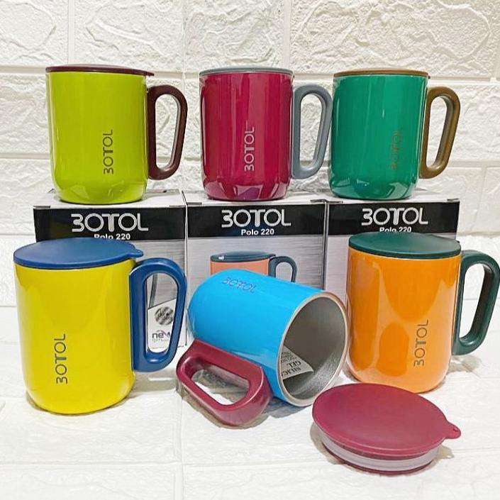 Gelas Dubblin Mug Cangkir Kopi Dubblin Tahan Panas Dingin Stainless Polo 220Ml Tumbler Starbucks