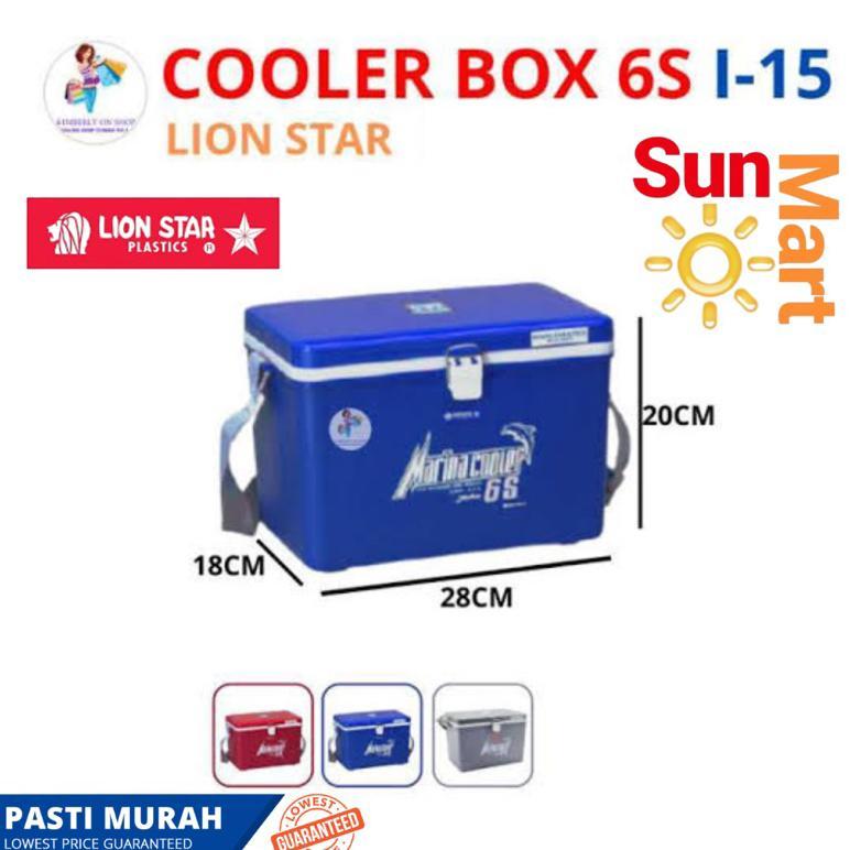 Marina Cooler Box Kotak Box Es 6S Lion Star Box Pendingin / Box Kulkas Mini Kotak 6S