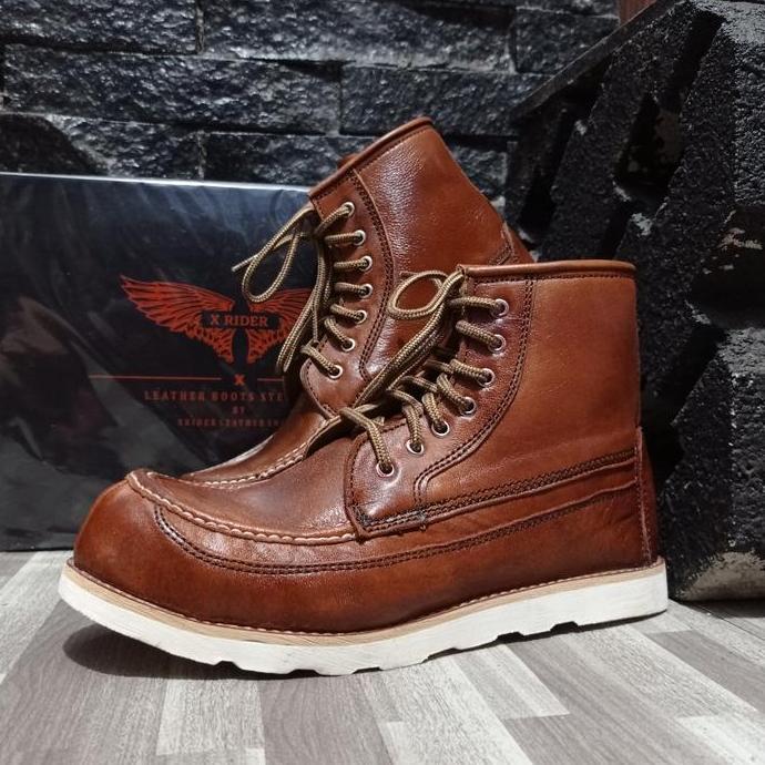 Xrider Safety Boots Luxury Series Vintage Brown