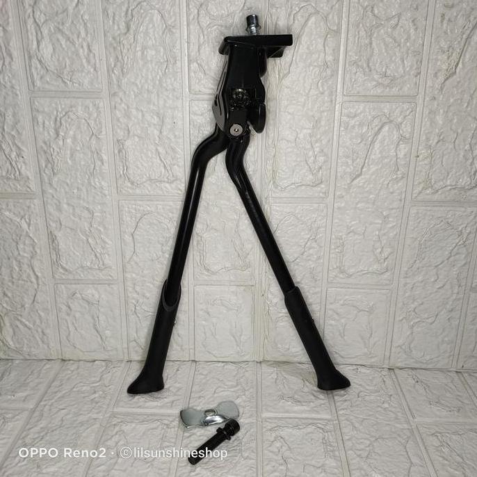 Jagang Tengah Kaki 2 OXO Alloy Adjustable Standar Bike Stand Untuk Sepeda Lipat Seli Folding Bike BM