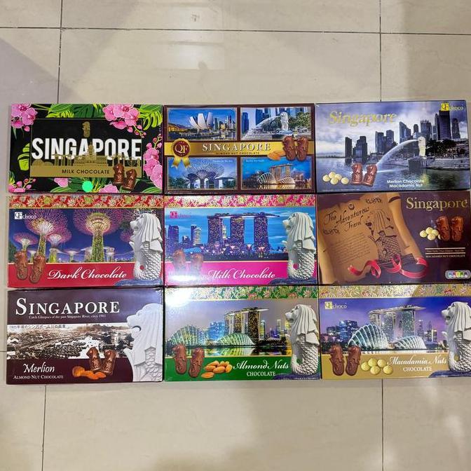 COKLAT QF CHOCO SINGAPORE BOX 125GRAM HALAL IMPORT COKELAT ALMOND