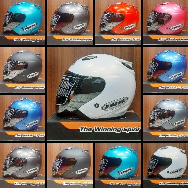 NEW HELM INK CENTRO OYGINAL 100% KACA SILVER,PELANGI,HITAM ( CLEAR ) LISENSI SNI/DOT  FREE BOX [terb