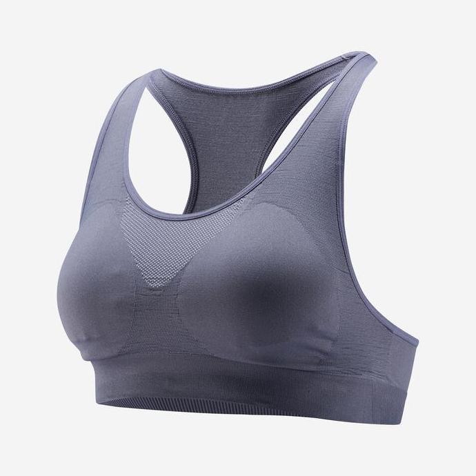 Decathlon KALENJI Sport Bra dengan Pad - Ash Blue - 8882261