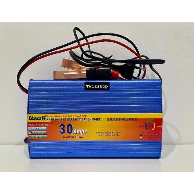 Veicolo- Charger Aki 12V 30A Usat / Charger Aki 12 Volt 30 Ampere Usat