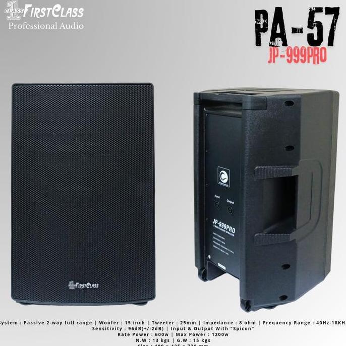selatansana / Speaker Pasif FirstClass JP999PRO PA57 2pcs 15 inch PA 57 JP999 PRO JP Diskon