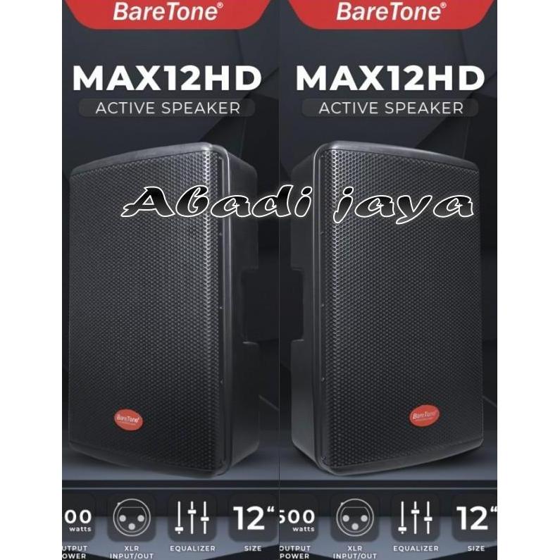 fahmifahstore / Speaker Aktif Baretone 12inch Max12hd Max 12hd Baretone Max12 Hd 500w Diskon