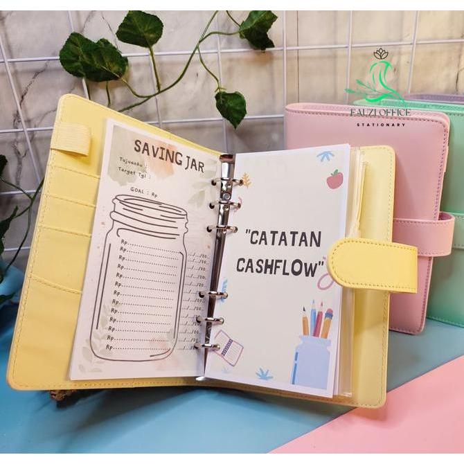 1 Paket Binder Budgeting Keuangan Catatan Cashflow Financial Planner
