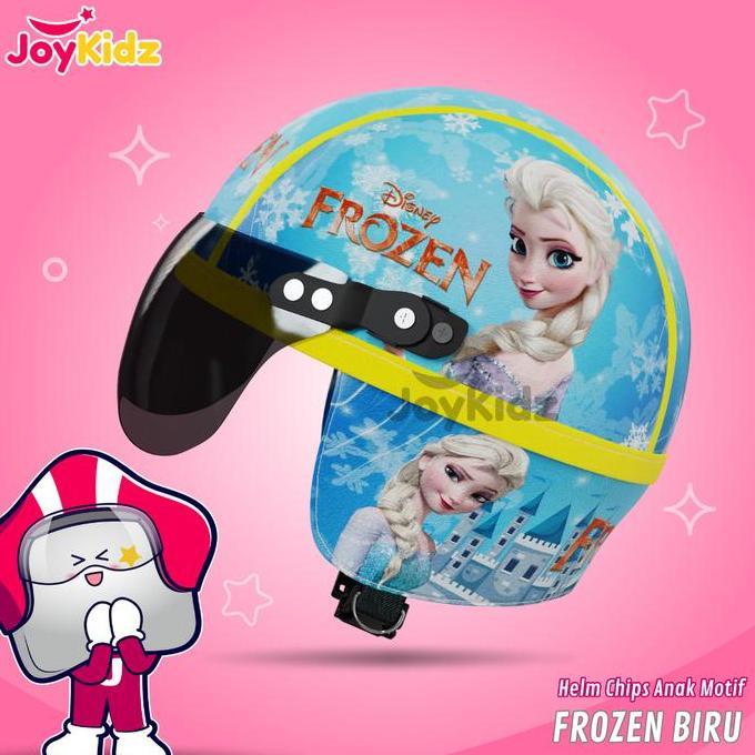 helm anak karakter motif frozen