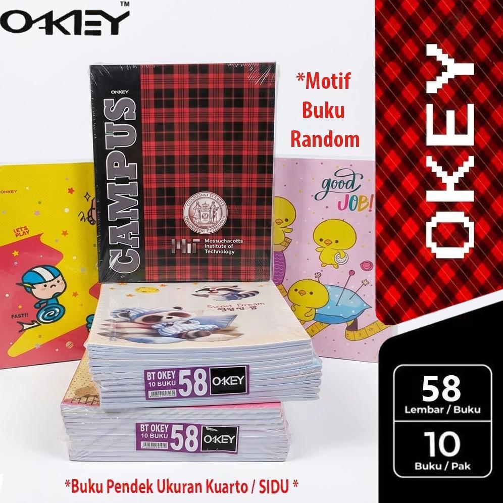 OKEY CAMPUS 58 LEMBAR / BUKU TULIS / BUKU CAMPUS MURAH Buku Tulis Campus Kecil 58 / Kwarto 58 Okey C