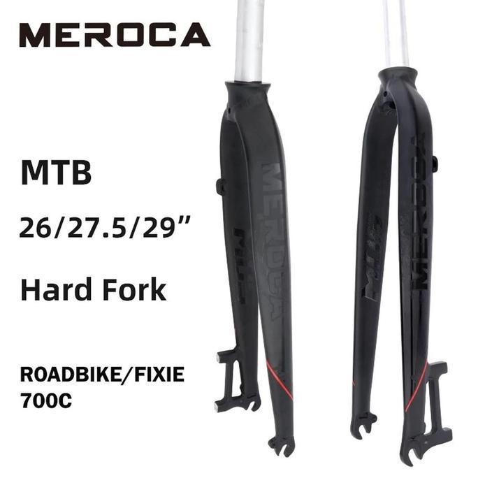 Meroca M05 Fork Rigid Disc Brake Sepeda MTB 26 27.5 29 inch Roadbike 700c Alloy