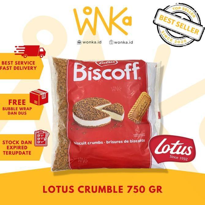 Lotus Bisoff Cookie Crumble - Dessert Topping Cheese Cake Biscuit
