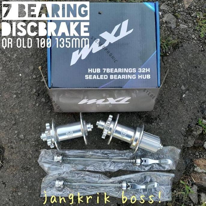 SILVER Hub Freehub MXL 32H 7 BEARING Discbrake Jangkrik Hub SILVER Freehub SILVER Max 11speed Hub OL