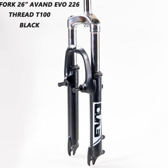 Fork Sepeda MTB 26 Evo Suspension Ukuran Standar 22.2 Model drat ulir