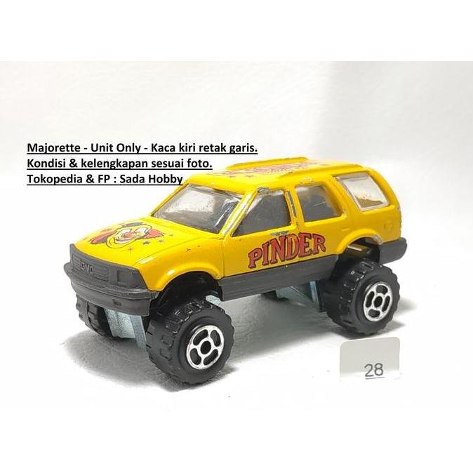 DIECAST MAJORETTE GMC CHEVROLET BLAZER JIMMY PINDER CIRCUS VARIAN BUMPER ABU ABU UNIT ONLY CADATOYS