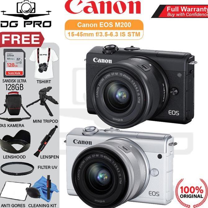 CANON EOS M200 KIT 15-45MM HARGA PROMO - KAMERA CANON MIRRORLESS