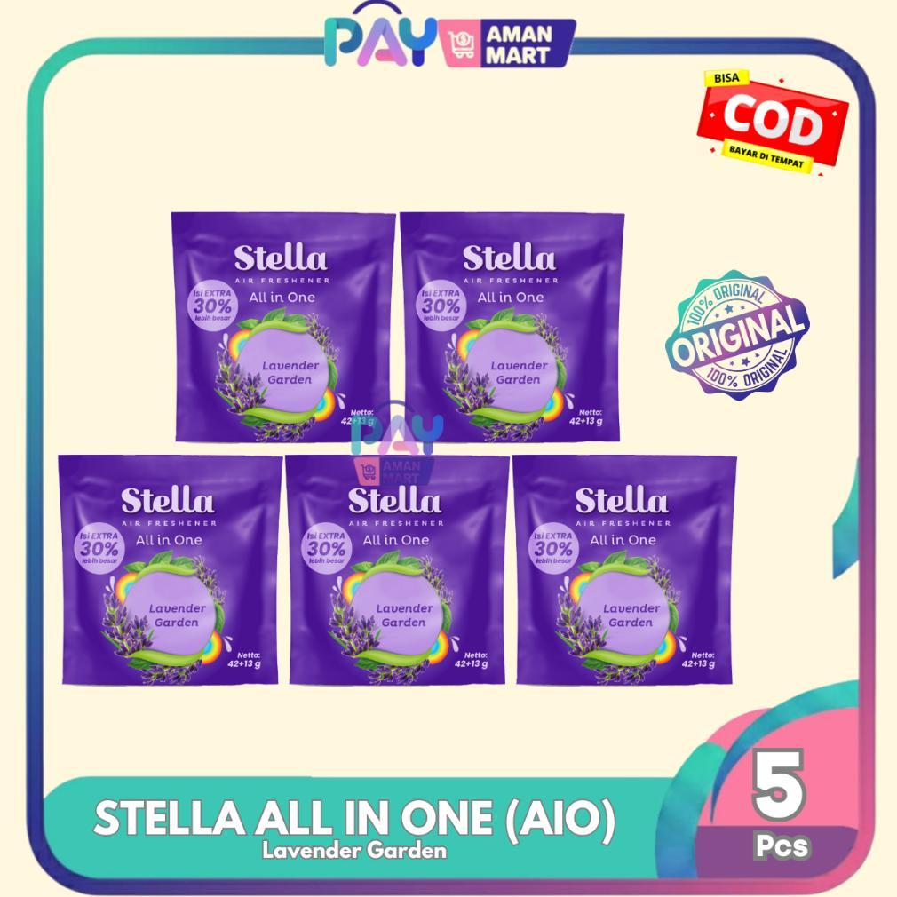 murah 5 pcs stella all in one 42+13gr - pengharum gantung ruangan atau mobil