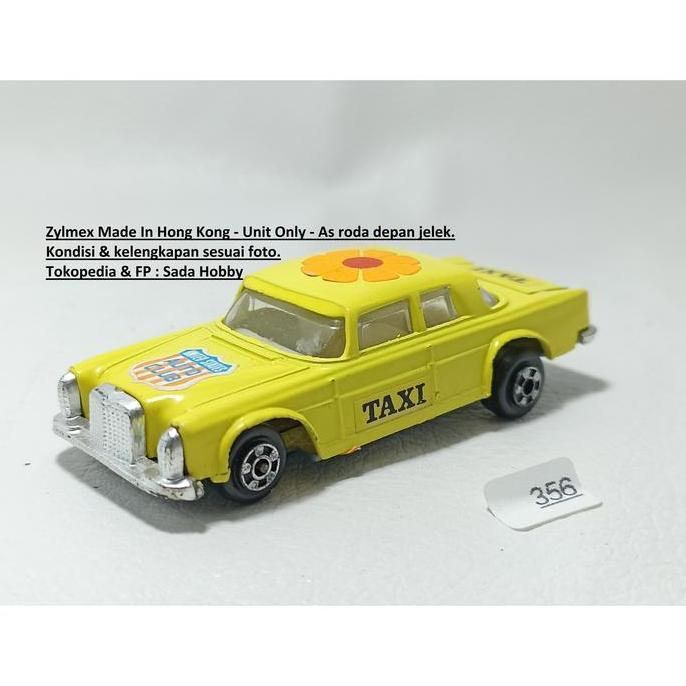 DIECAT VINTAGE ZYLMEX MERCEDES BENZ 300 SE TAXI KUNING HONG KONG UNIT ONLY MINUS CADATOYS