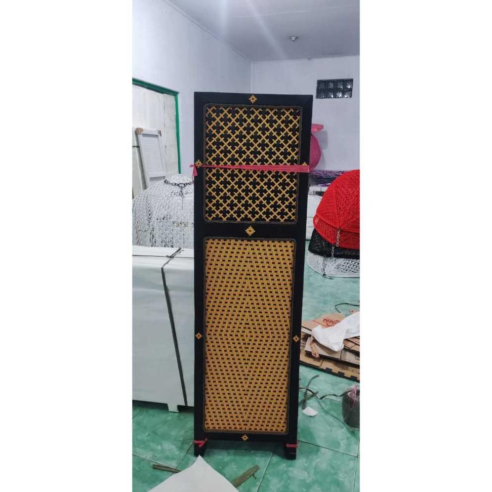 Sketsel Ruangan Rotan Sintetis 1 Panel Tinggi 170 Cm