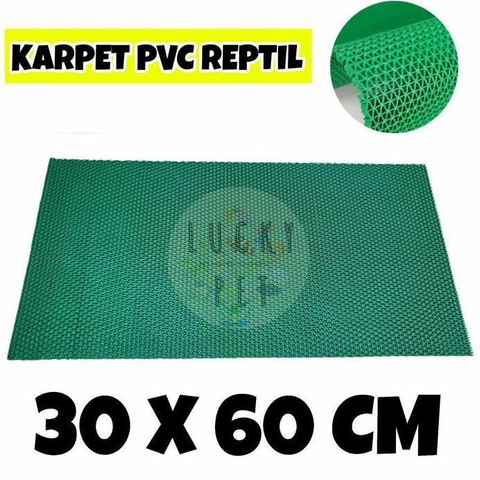 Karpet PVC alas kandang torto 30x60 cm kura kura darat sulcata reptil