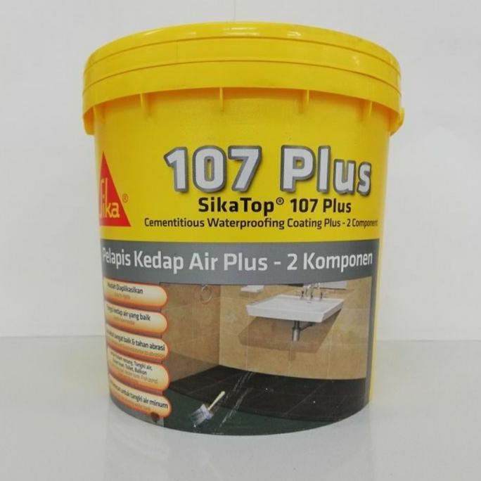 Semen Waterproofing Sikatop 107 (A+B) ukuran 3kg+1ltr (4kg)