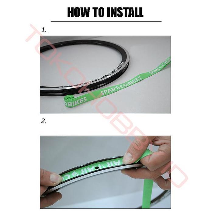 Sparcobikes 140psi High Pressure Rim Tape Sepeda Lapisan Velg 24"
