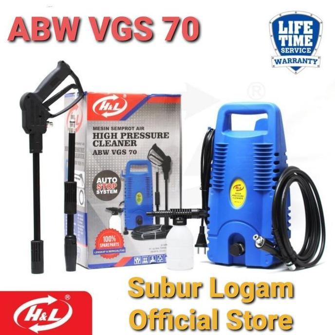 H&L ABW VGS 70 Jet Cleaner Listrik Mesin Cuci Mobil Motor Steam