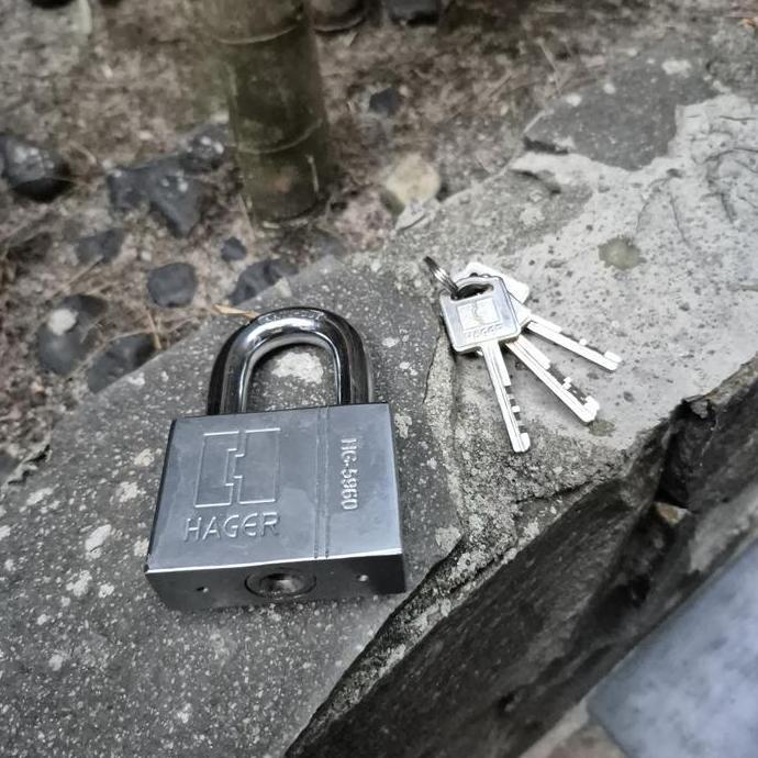 Gembok padlock Hager anti potong anti cairan premium quality