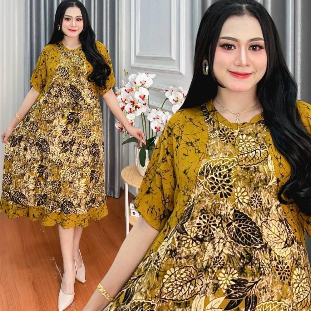 Unik Daster Jumbo Ld 120 Rayon Super Premium Grade A Resleting Depan//Daster Cap//Daster Viral//Dast