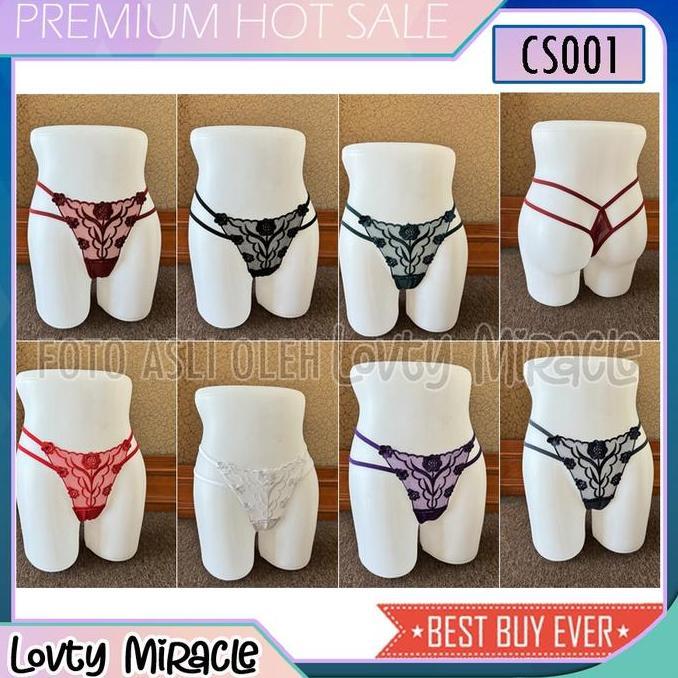 [PREMIUM] Celana Dalam Wanita Celana Dalam Seksi G String Gstrings Lace Seamless Thongs Kolor Cewek 