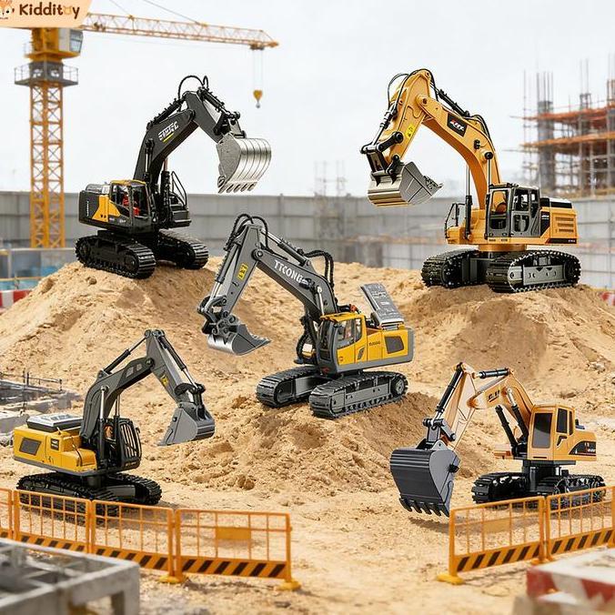 Kids Mainan Excavator Remote Control Besar Mobil Ekskavator Rc Excavator