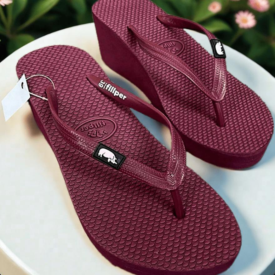 [Bisa Cod] Sendal Jepit Cewek Hak 5 Cm Wedges Fipper Premium Wanita Murah