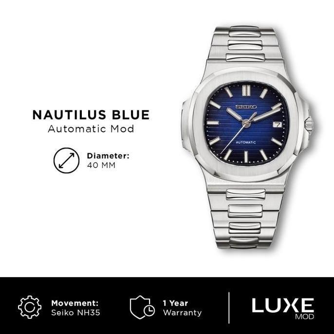 Seiko Nautilus Blue NH35 Automatic