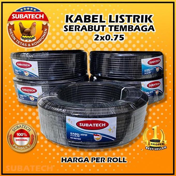 Kabel Listrik Ganda Serabut Isi 50Meter/1 Roll