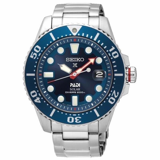 Seiko Prospex Solar SNE549P1 "PADI" Blue Dial Stainless Steel SNE549